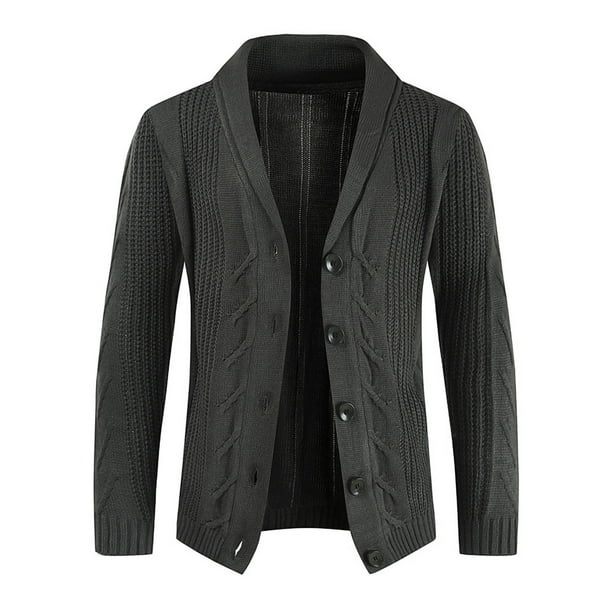 Mancave Men Solid Color Turndown Double Wool Collar Single Breasted Slim Coat Mancave Men Solid Color Turndown Double Wool Collar Single Breasted Slim Coat